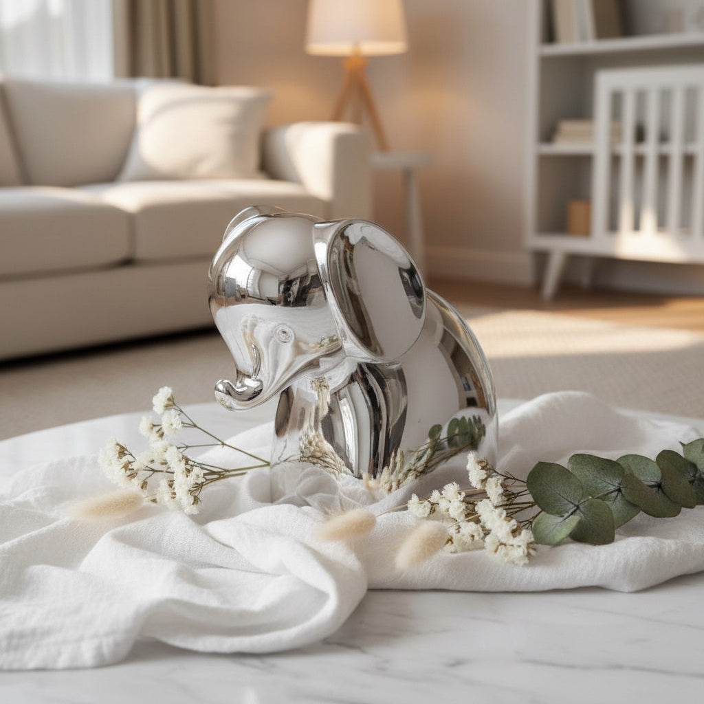 Silver Plated Money Box 'Elephant' Money Box.