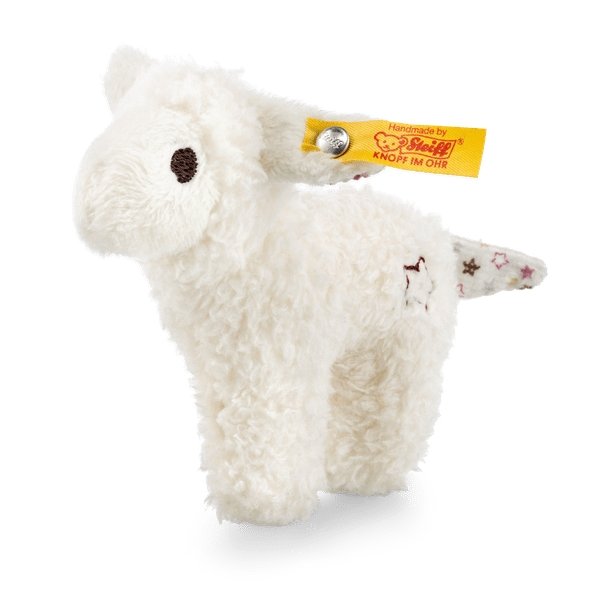 Steiff Mini Lamb with Rustling Foil and Rattle - Bumbles &amp; Boo