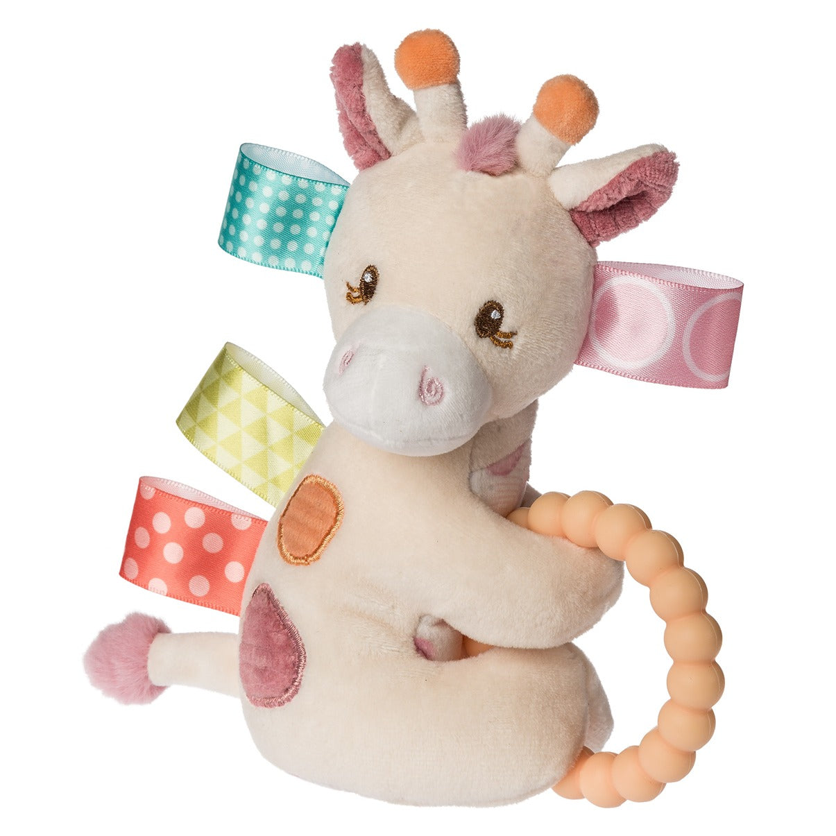 With a simple shake and rattle, our Tilly Giraffe teether rattle helps your baby explore his world.