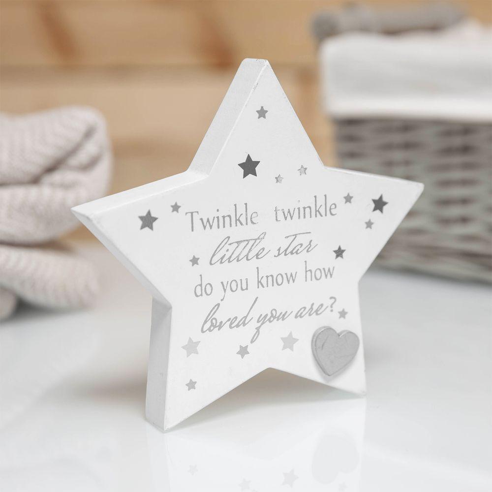 Twinkle Twinkle Little Star Baby Mantel Plaque - Bumbles &amp; Boo