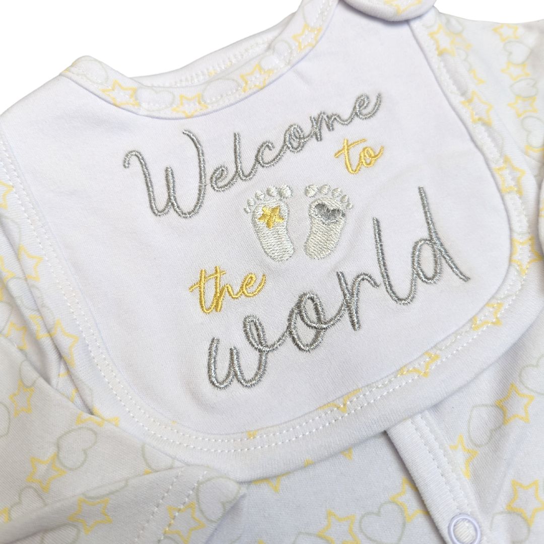 welcome to the world new baby clothing set