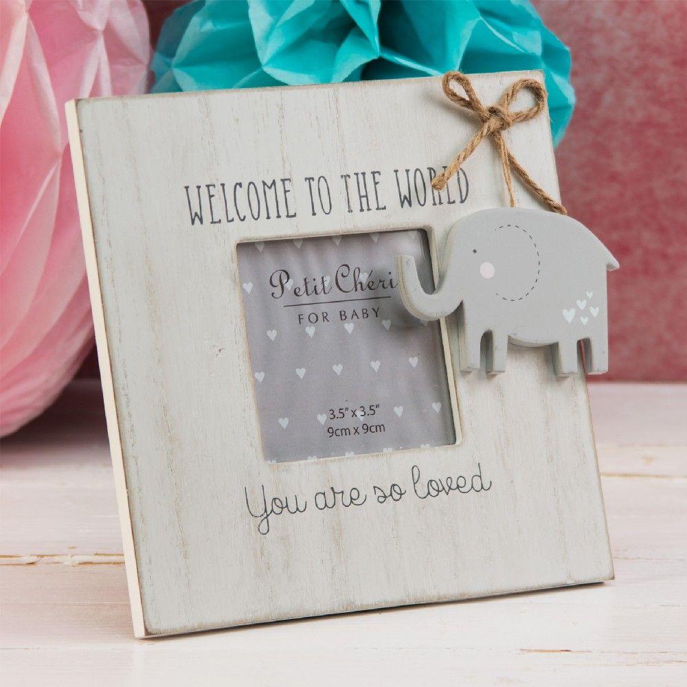 'Welcome To The World' Photo Frame by Petit Cheri - Bumbles & Boo