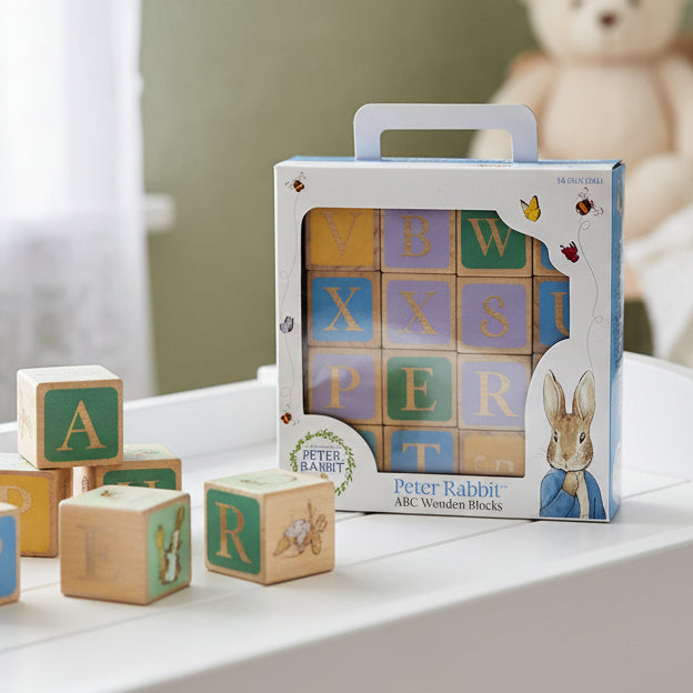 Peter Rabbit ABC wooden building blocks 